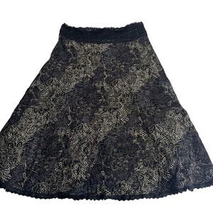 cabi 539 floral lace A-line Skirt Size S